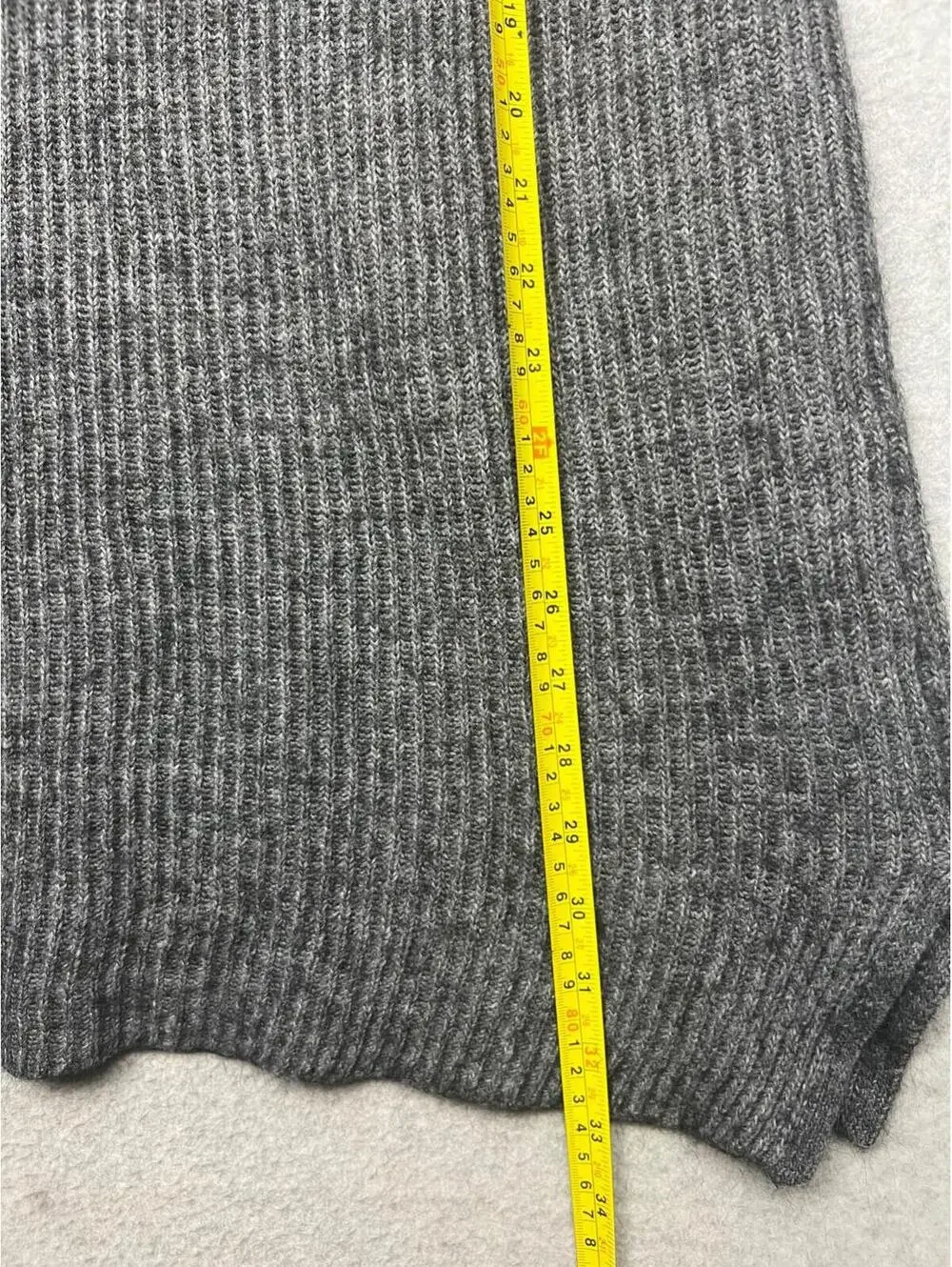 J Crew Alpaca Wool Tunic Shift Sweater Dress Ribbed Womens M Simple Modern